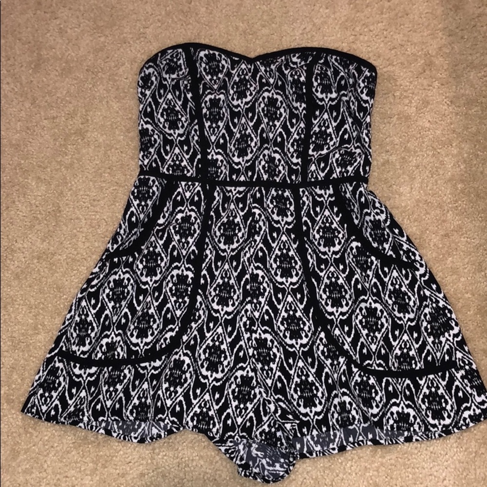 Black and White Romper